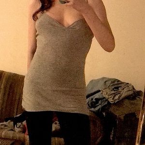 Sparkly grey tank top